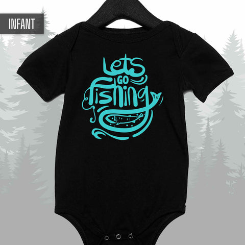 Let's Go Fishing Infant Onesie