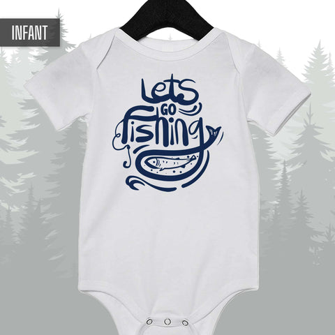 Let's Go Fishing Infant Onesie